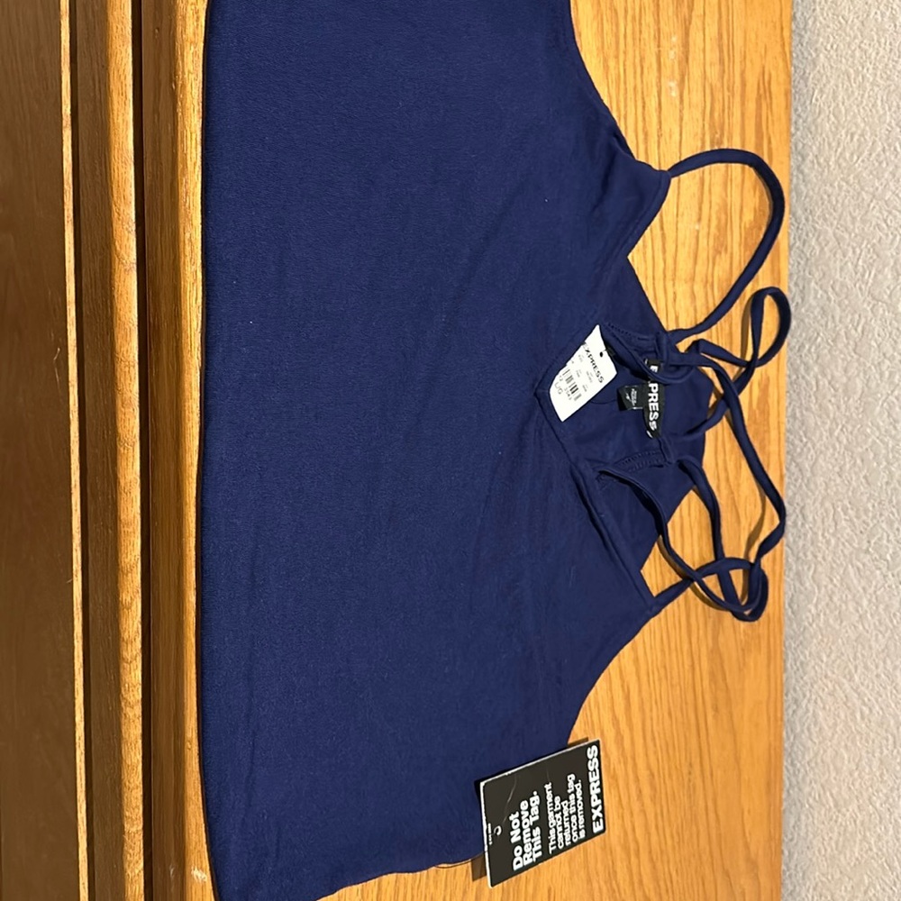 Brand New Navy Blue bodysuit from Express